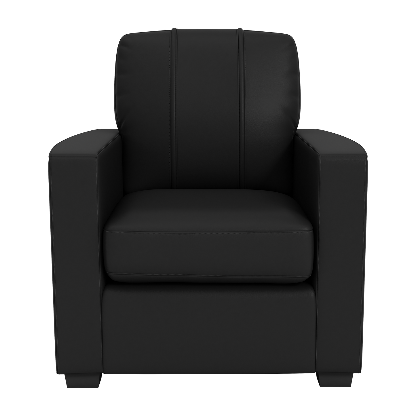 Silver Club Chair with Buffalo Bills Helmet Logo