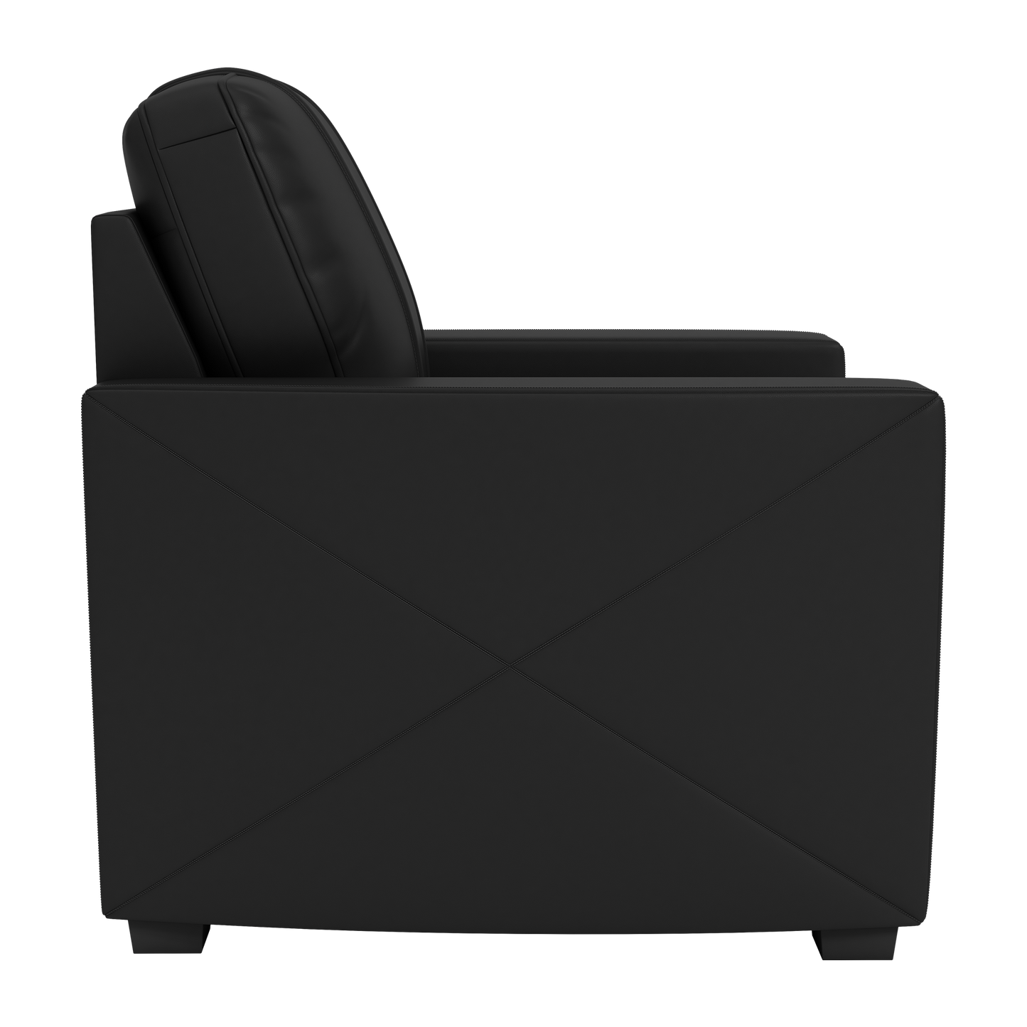 Silver Club Chair with Buffalo Bills Helmet Logo