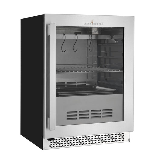 24″ Glass‑Door Meat Aging Fridge (Compact)