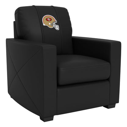 Silver Club Chair with  San Francisco 49ers Helmet Logo