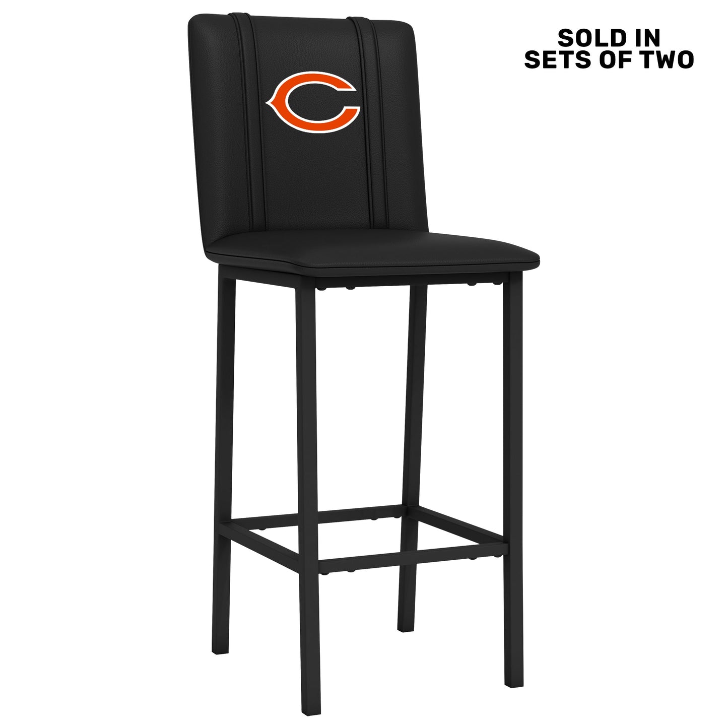 Bar Stool 500 with Chicago Bears Primary Logo Set of 2