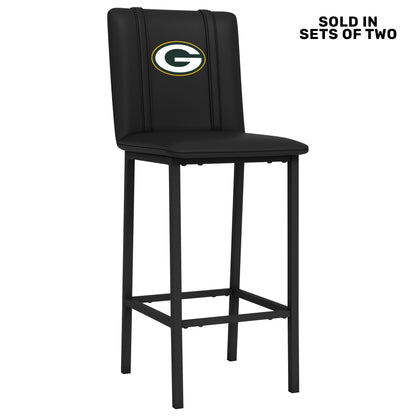 Bar Stool 500 with Green Bay Packers Primary Logo Set of 2