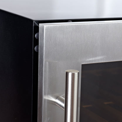 Upright Single Zone Large Wine Cooler With Low-E Glass Door