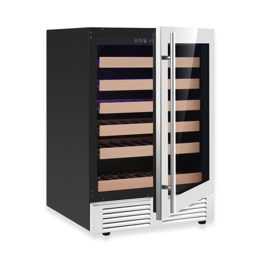 24-Inch Under-Counter Single Zone Wine Cooler with Low-E Glass Door