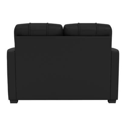 Silver Loveseat with Baltimore Ravens Helmet Logo