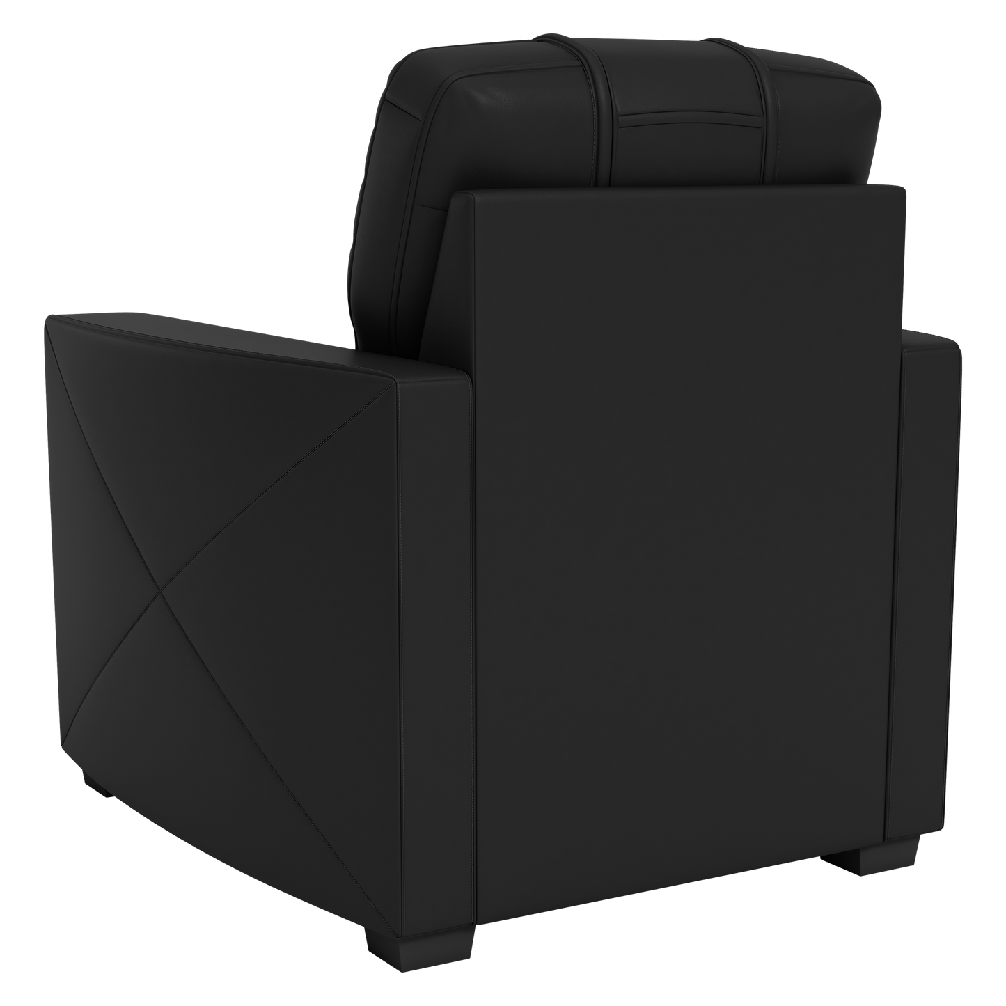 Silver Club Chair with  Pittsburgh Steelers Secondary Logo